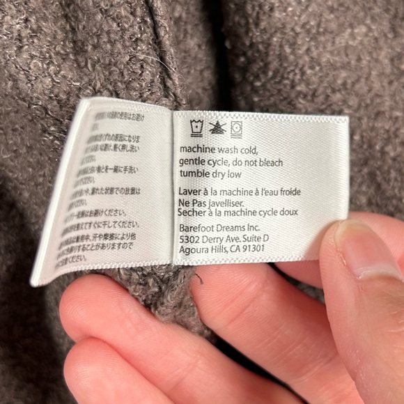 Barefoot Dreams Cozychic Lite Calypso Wrap Bamboo Brown S/M Style 436 - Picture 11 of 11